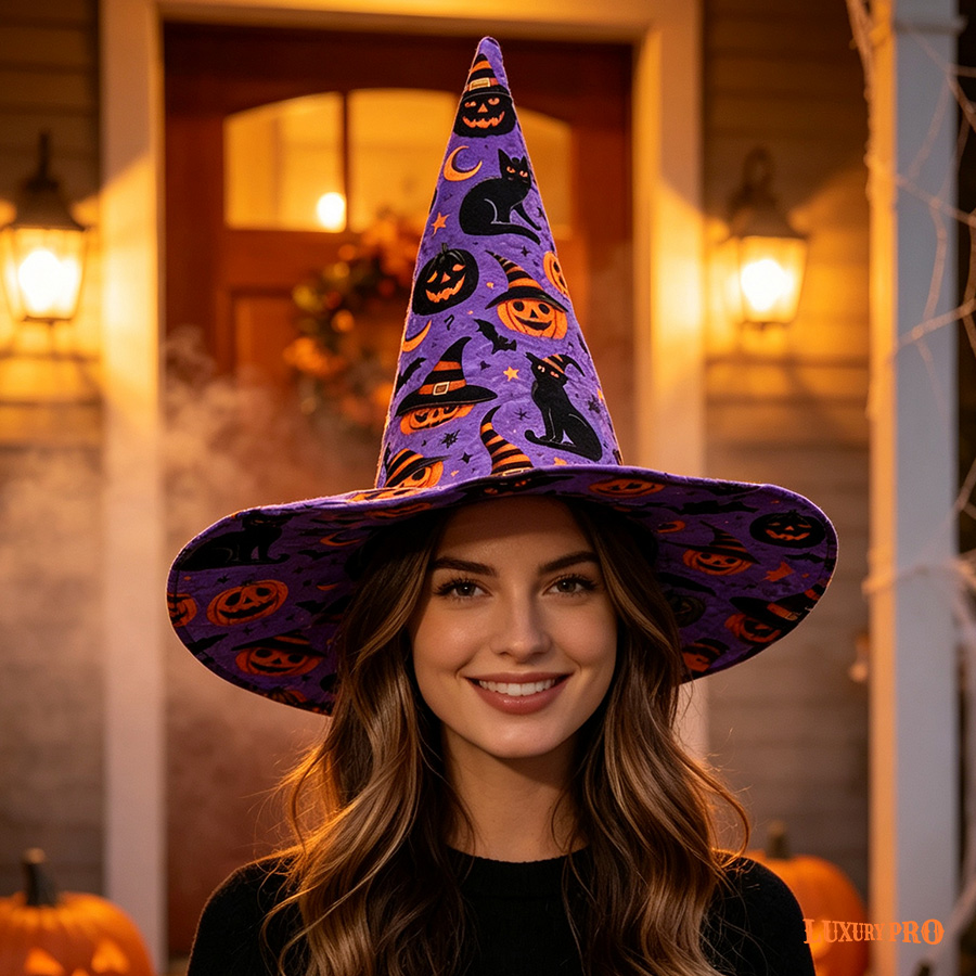 Quilted Halloween Witch Hat
