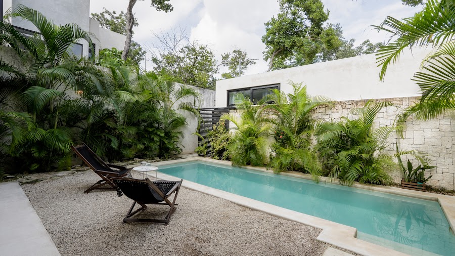 Sun lounger by the pool