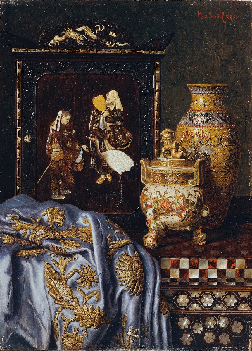 Stillleben mit japanischen Kunstgegenständen 1888