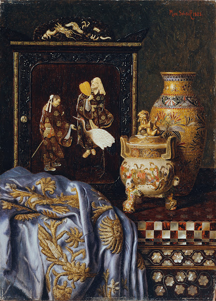 Stillleben mit japanischen Kunstgegenständen 1888