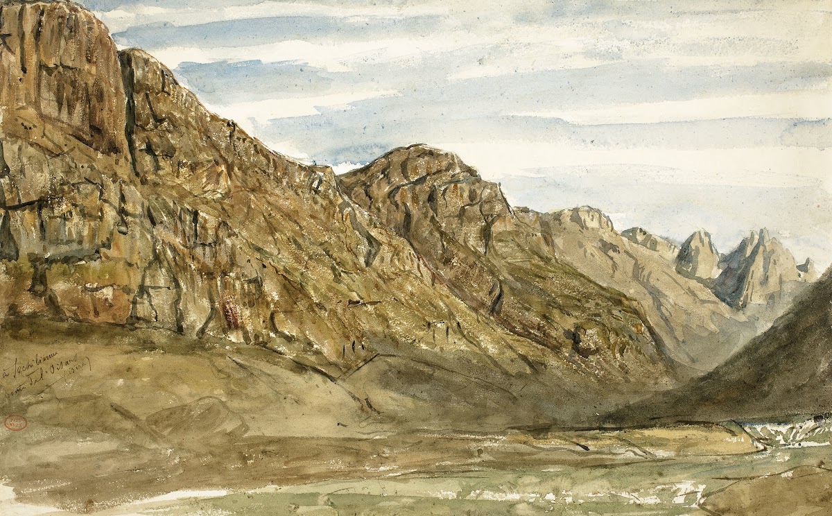 Rock Cliffs along the Romanche 1858