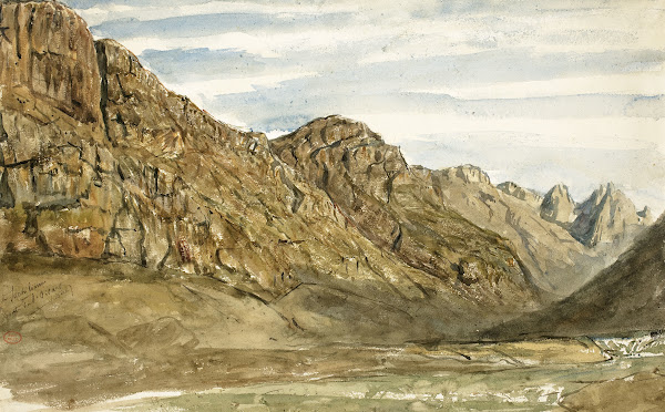 Rock Cliffs along the Romanche 1858