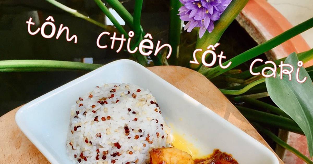Tôm chiên sốt cari