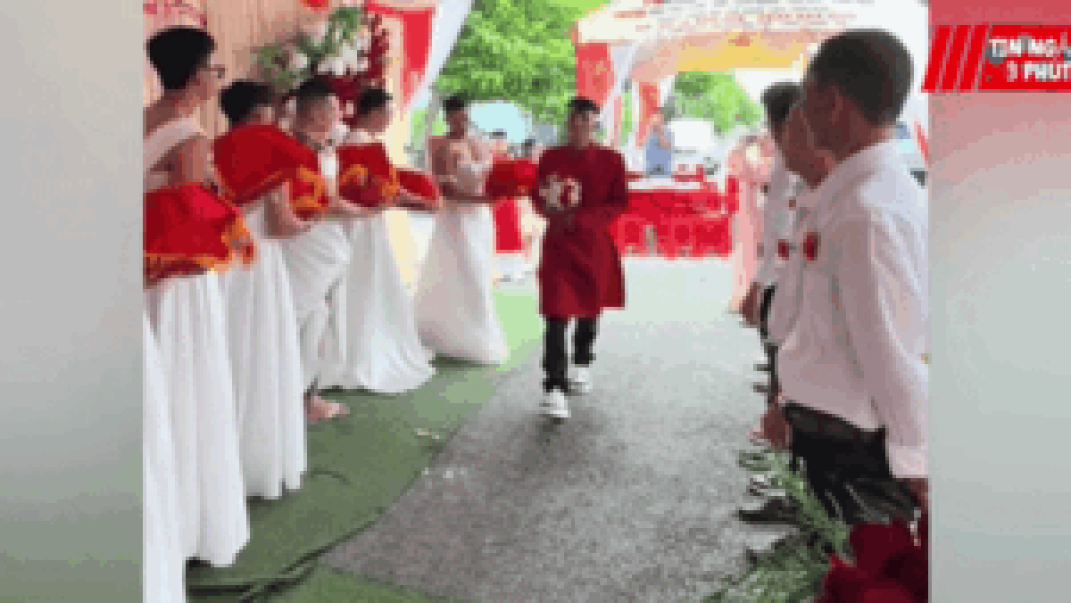 Clip: Dàn phù dâu 'có một không hai' gây sốt mạng xã hội - Tạp chí SaoStar