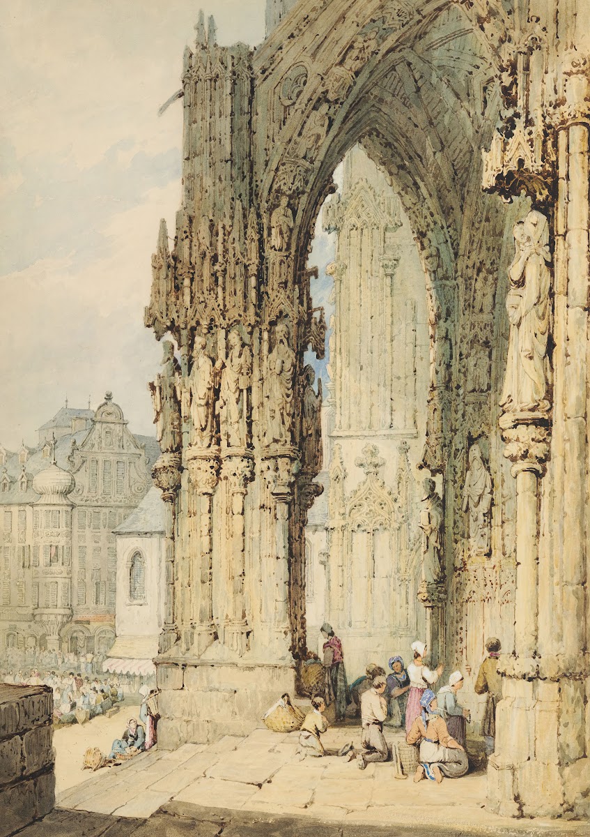 The Porch at Ratisbon Cathedral Bavaria 1832