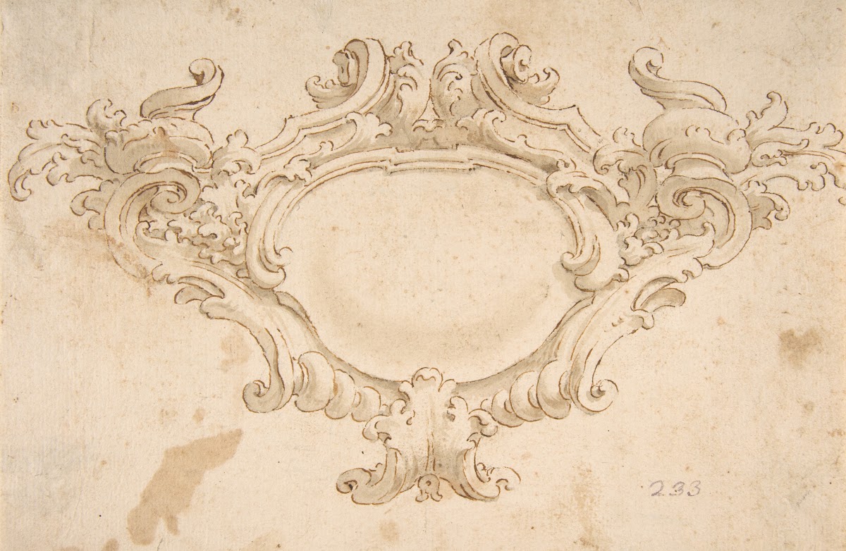 Design for Cartouche 18th century