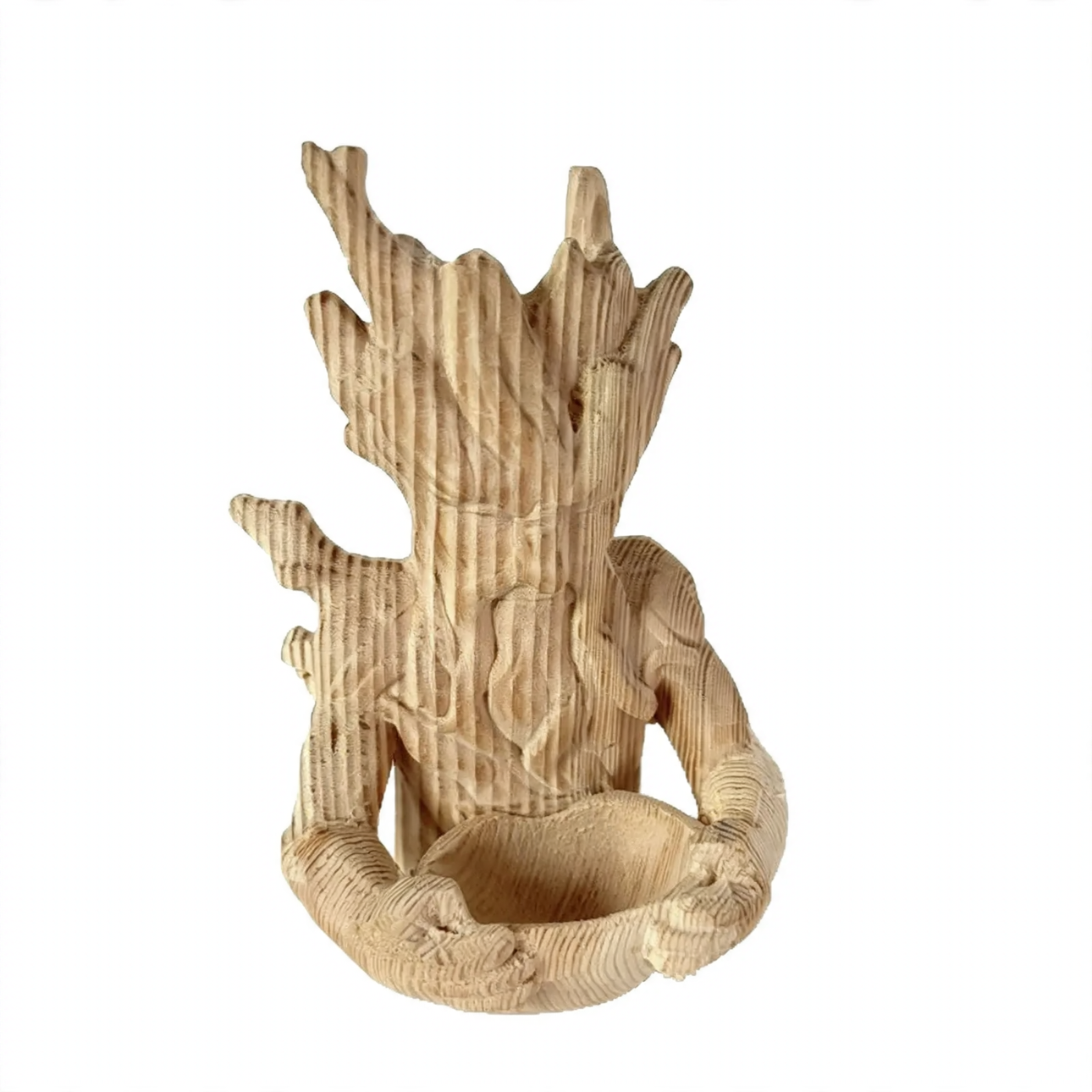 Creative Tree Face Bird Feeder Made of Wood