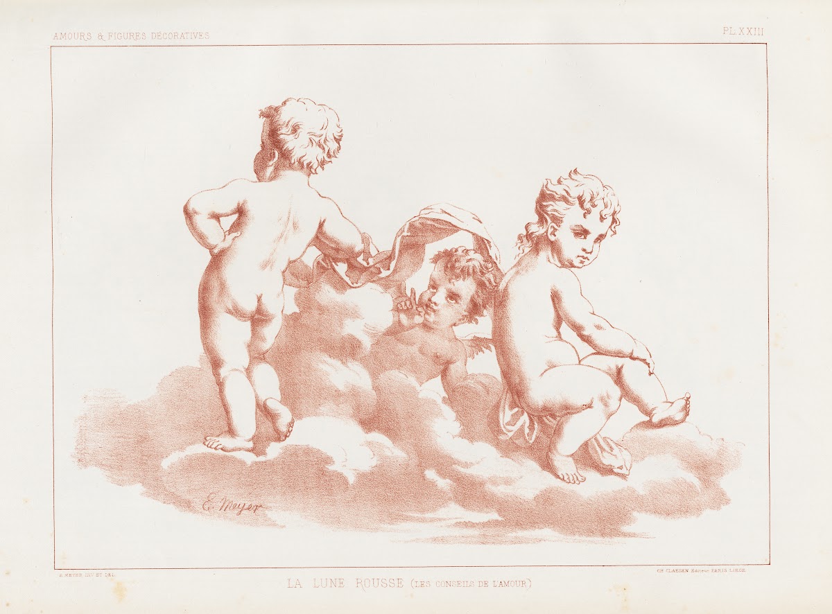 Amours et figures décoratives arts industriels Pl22 1890
