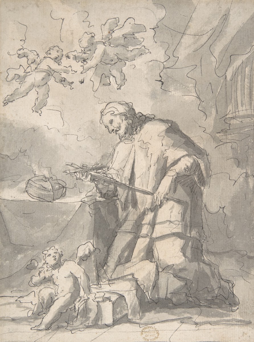 Saint John Nepomucen Venerating a Crucifix 16891767