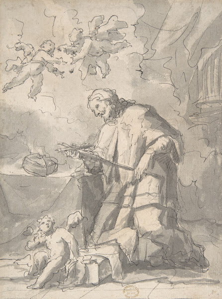 Saint John Nepomucen Venerating a Crucifix 16891767