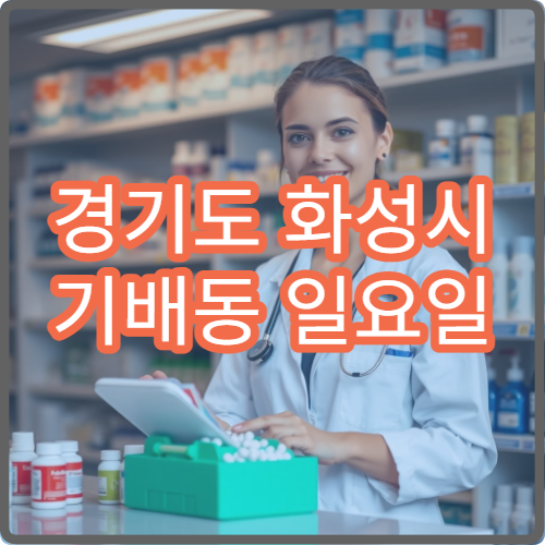 경기도 화성시 기배동 일요일 당번약국 안내 오늘 문 여는 약국 총정리