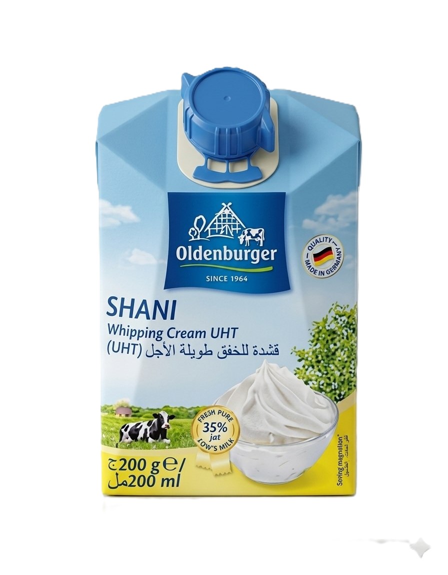 Oldenburger Shani Whipping Cream Uht 200Mlx27Pkt