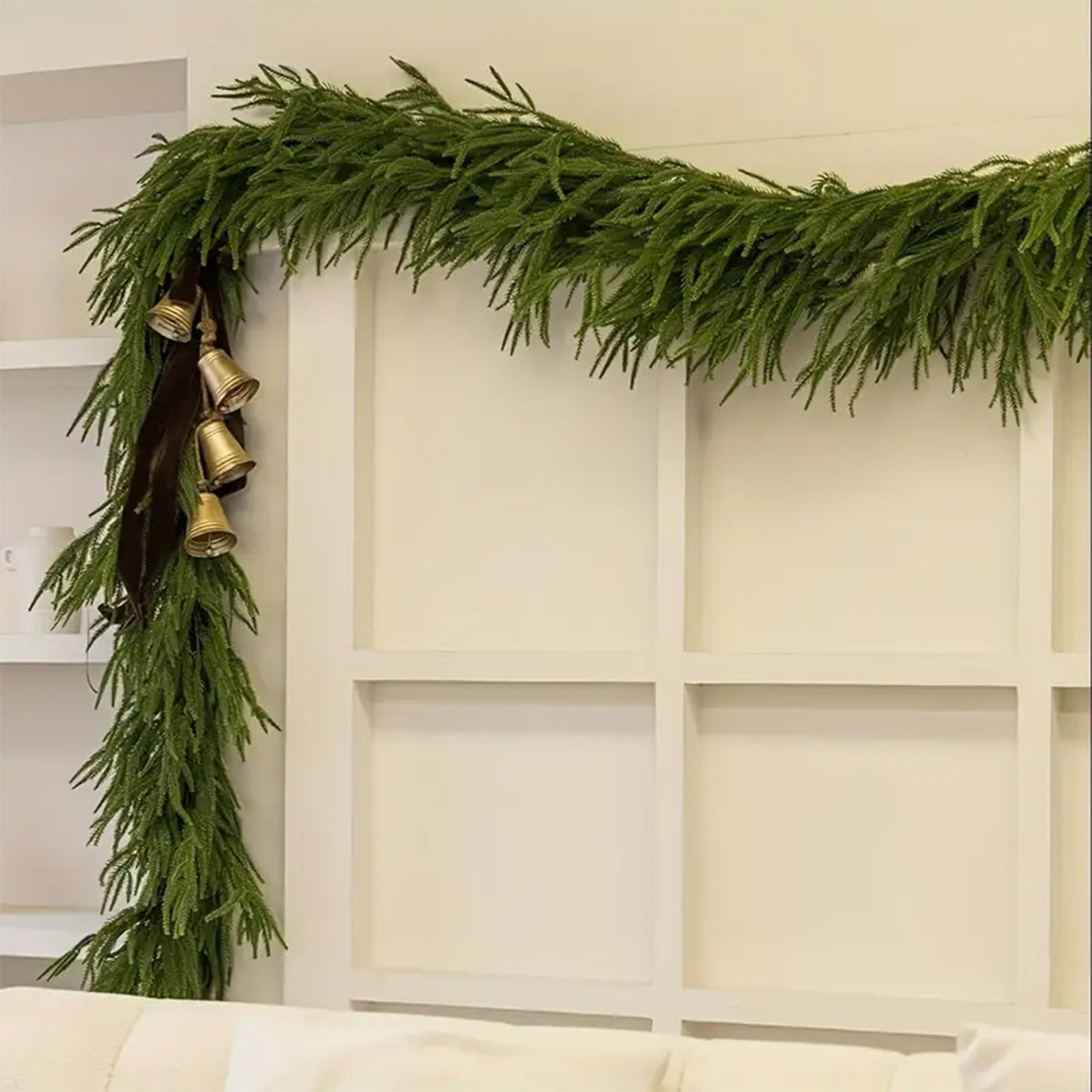 Artificial Norfolk Pine Wreath made of PE