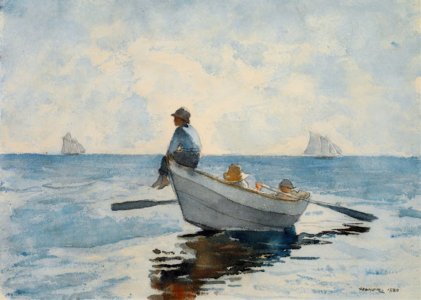 Boys in a Dory 1880