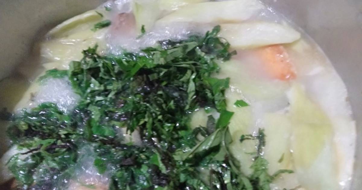 Cá nấu dọc mùng