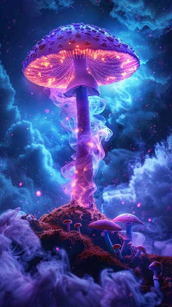 Glowing Mushrooms Picture