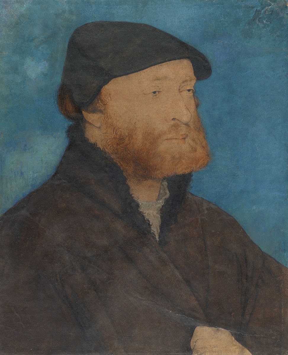 Bildnis eines Mannes mit schwarzem Barett 1538