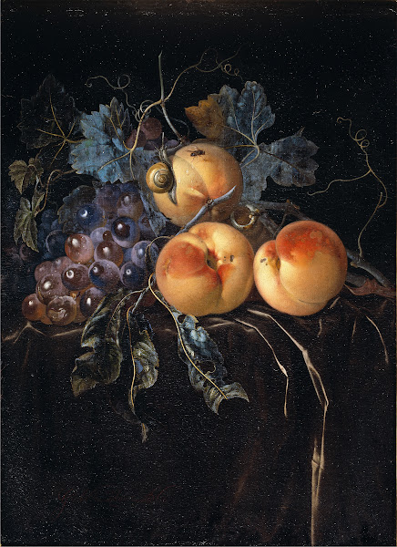 Still Life with Peaches and Grapes