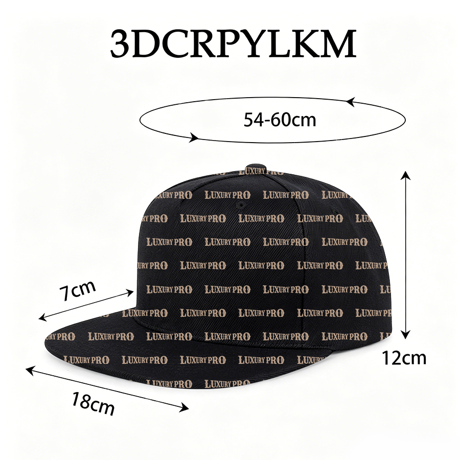 3D Adult Flat-brimmed Hollow Hat