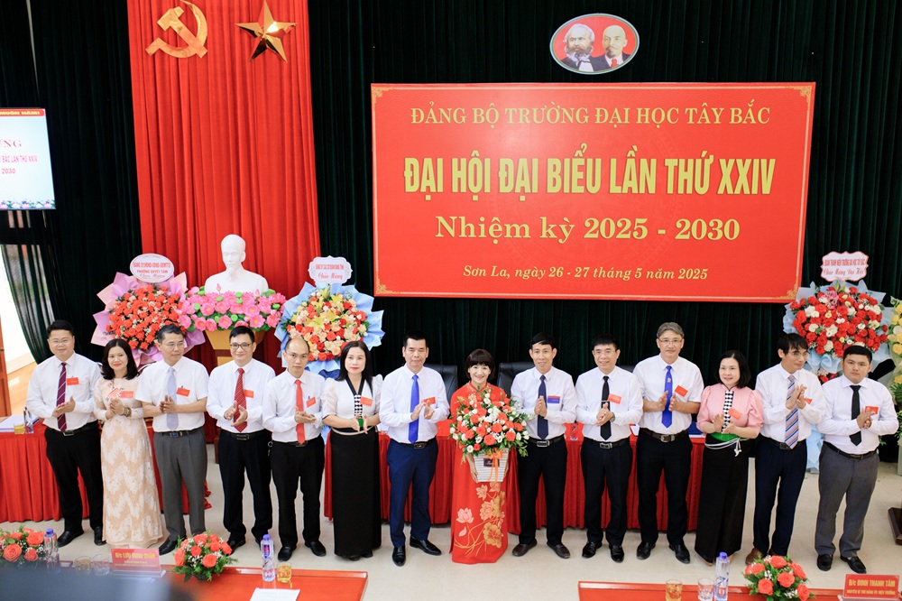 Đảng bộ Trường Đại học Tây Bắc tổ chức thành công Đại hội Đại biểu Đảng bộ Trường Đại học Tây Bắc lần thứ XXIV, nhiệm kỳ 2025 - 2030