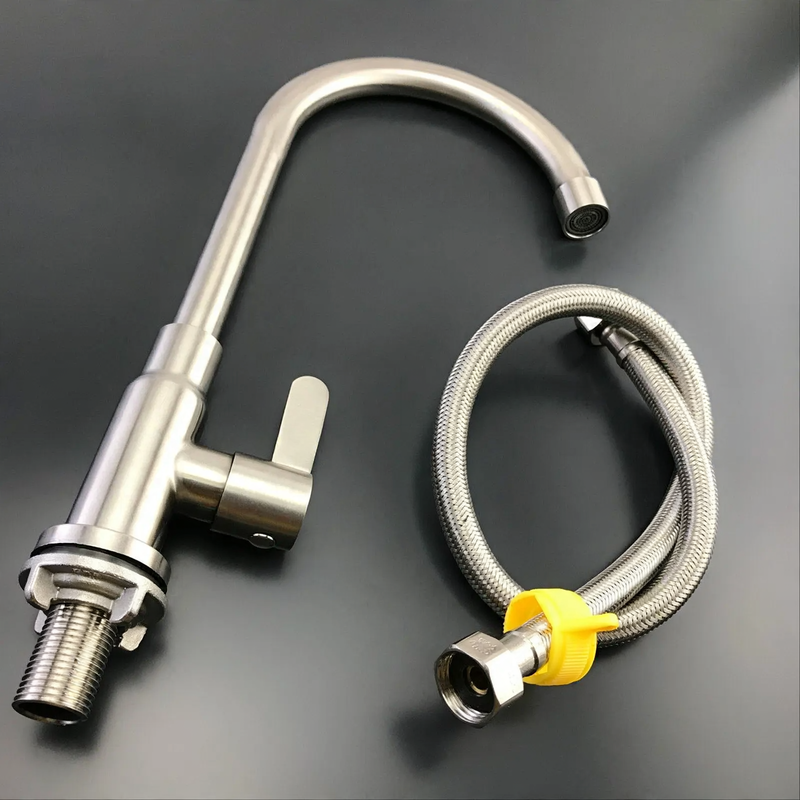 Stainless Steel Faucet for Kitchen, Hot or Cold Water
