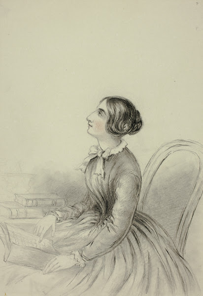 Young Woman Inspired While Reading