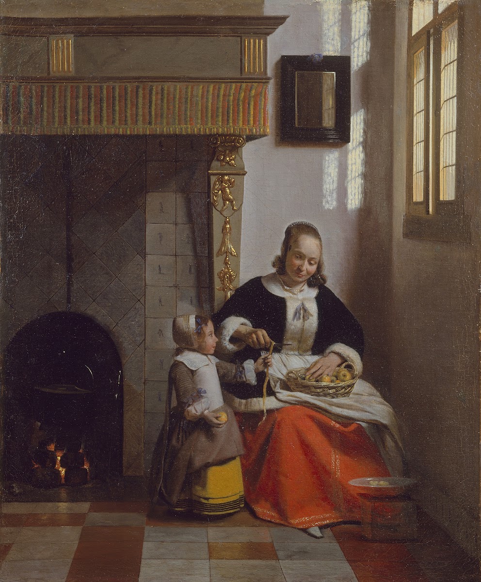 A Woman peeling Apples c 1663