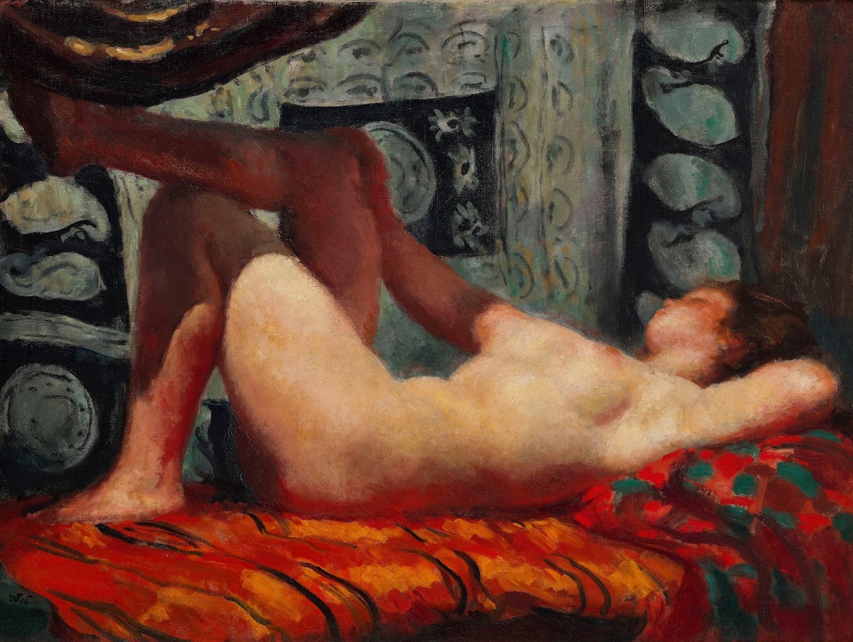 In the Evening  Reclining Female Nude 1924