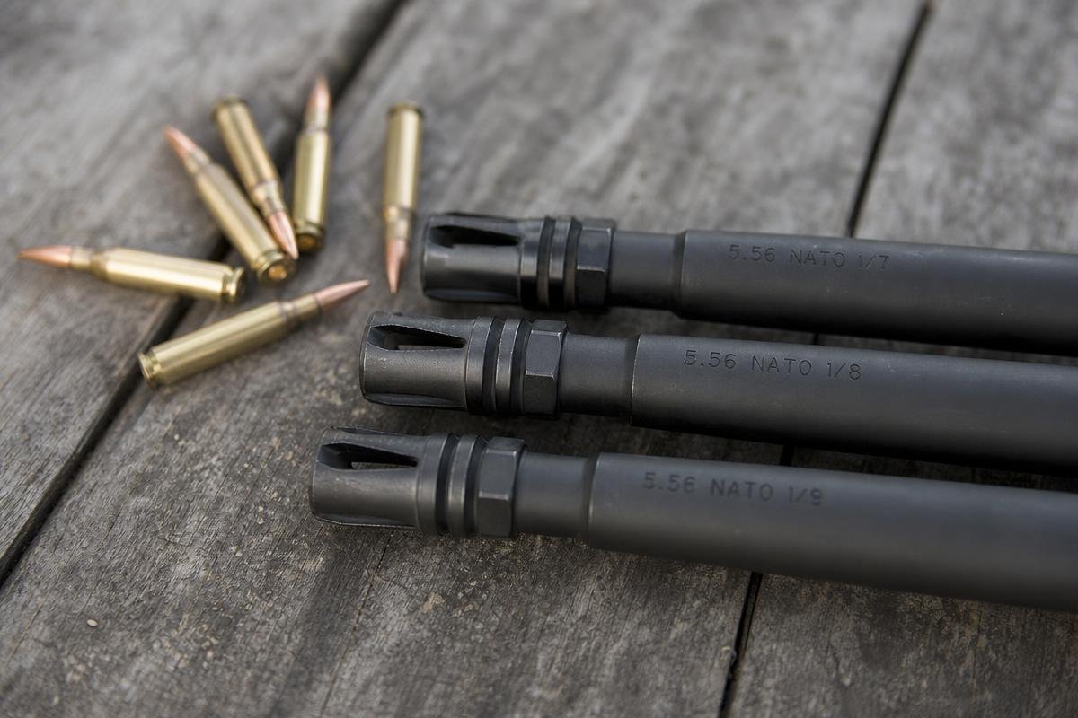 5.56 twist rate chart for common AR-15 bullet weights