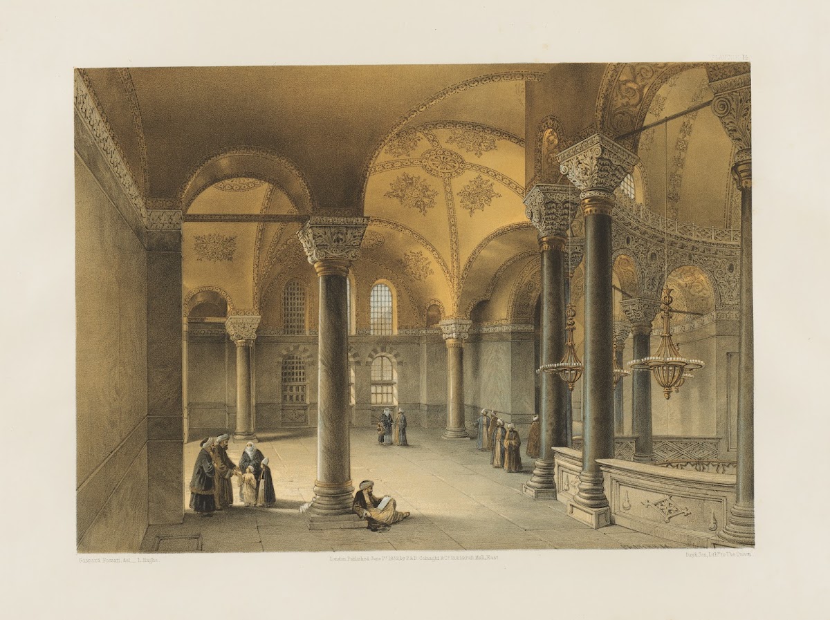 Aya Sofia Constantinople as recently restored by order of H M the sultan Abdul M