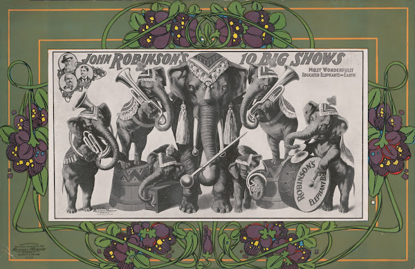 John Robinsons 10 big shows Most wonderfully educated elephants on earth 1902