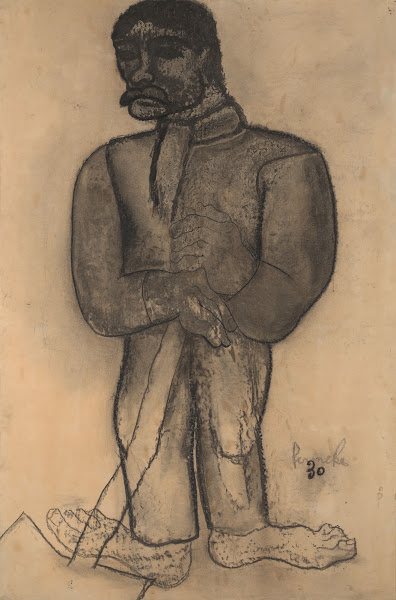 Boer met schop 1930