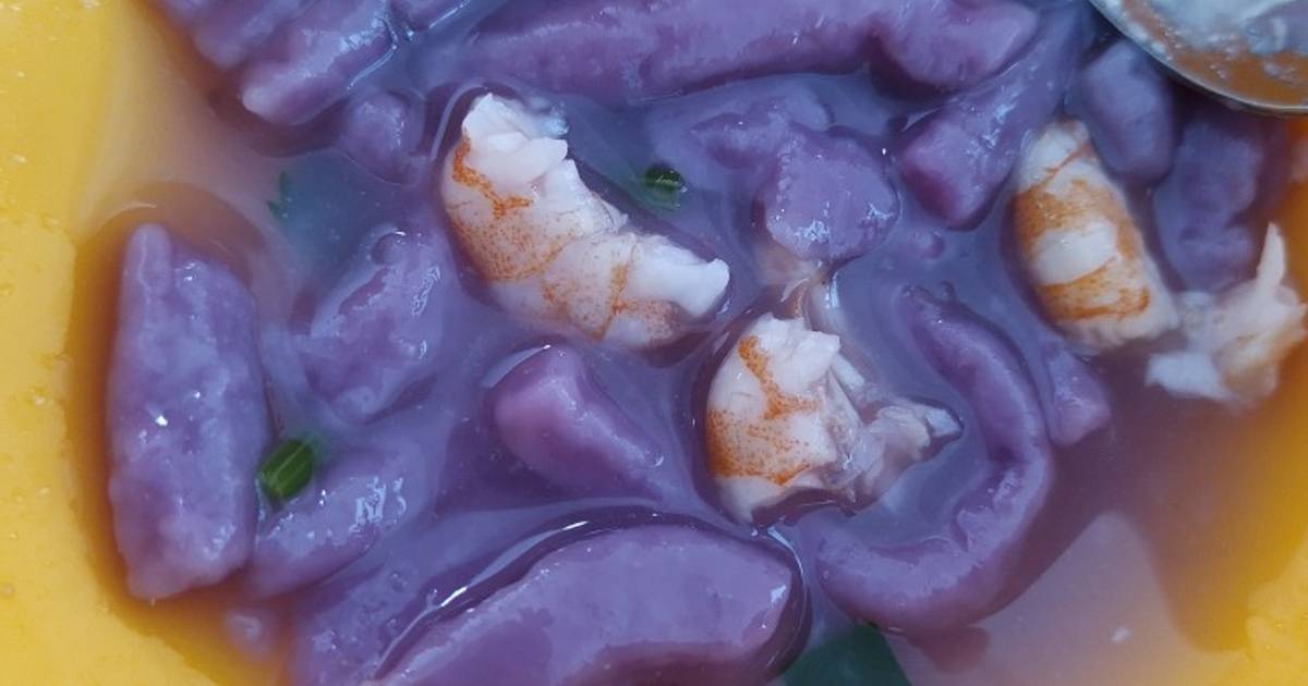 Bánh canh khoai lang tím