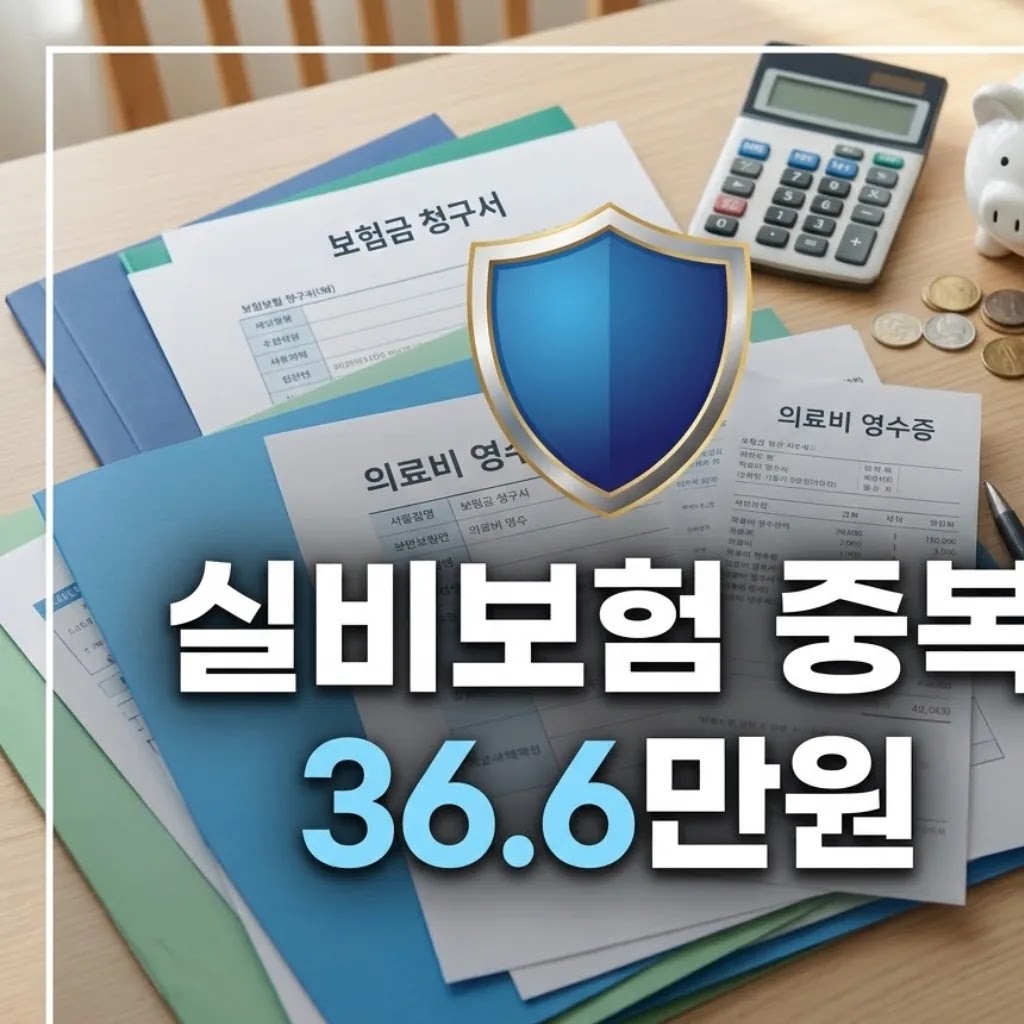 실비보험 중복 가입 청구 방법과 보험료 연 36.6만원