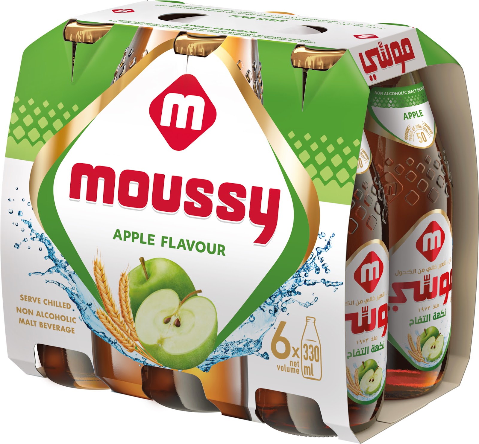 MOUSSY BEVERAGE (24x330ml) APPLE