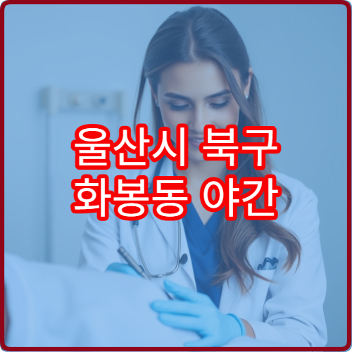 울산시 북구 화봉동 야간 소아과 진료 가능한 병원 야간 아이 진료 정보