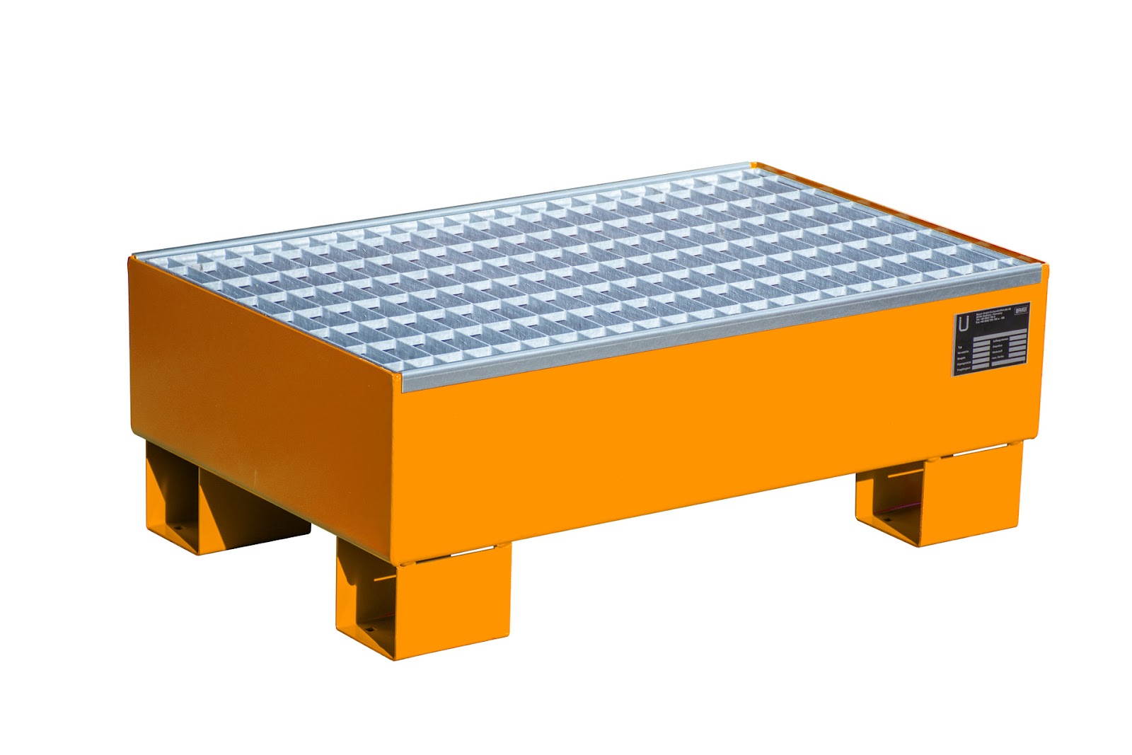 Opvangbak AW 60-1/M, gelakt, Geeloranje