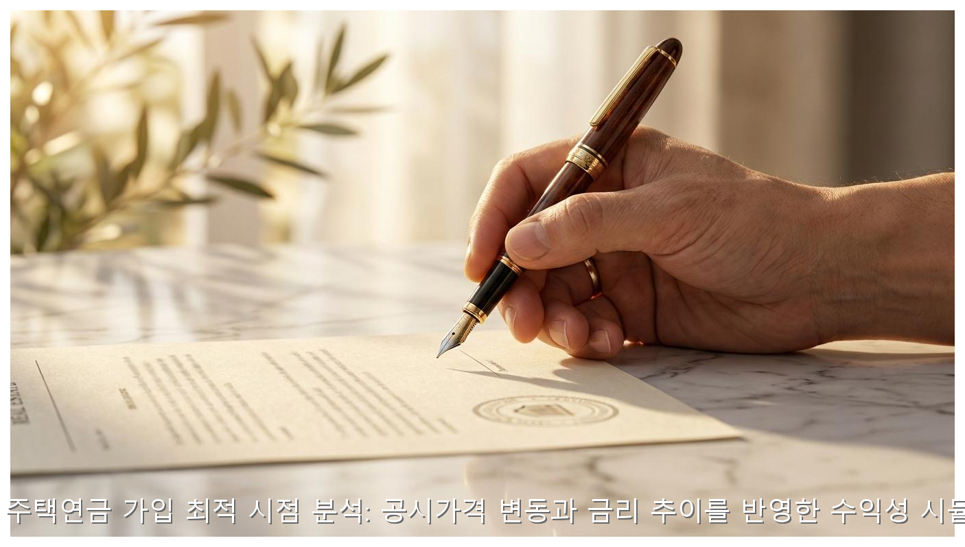 2026년 주택연금 가입 최적 시점 분석: 공시가격 변동과 금리 추이를 반영한 수익성 시뮬레이션 핵심 안내 및 분석 인포그래픽 (3)