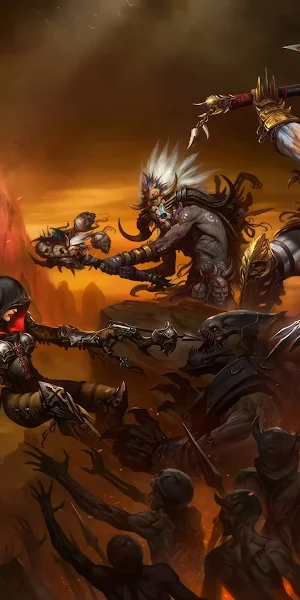 Diablo Iii, Blizzard Entertainment, Wei Wang, Video Game Art, Digital Art 4K Wallpaper Background