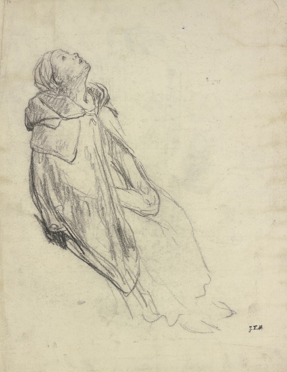 Migratory birds sitting woman