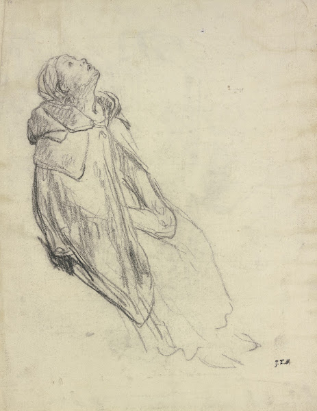 Migratory birds sitting woman