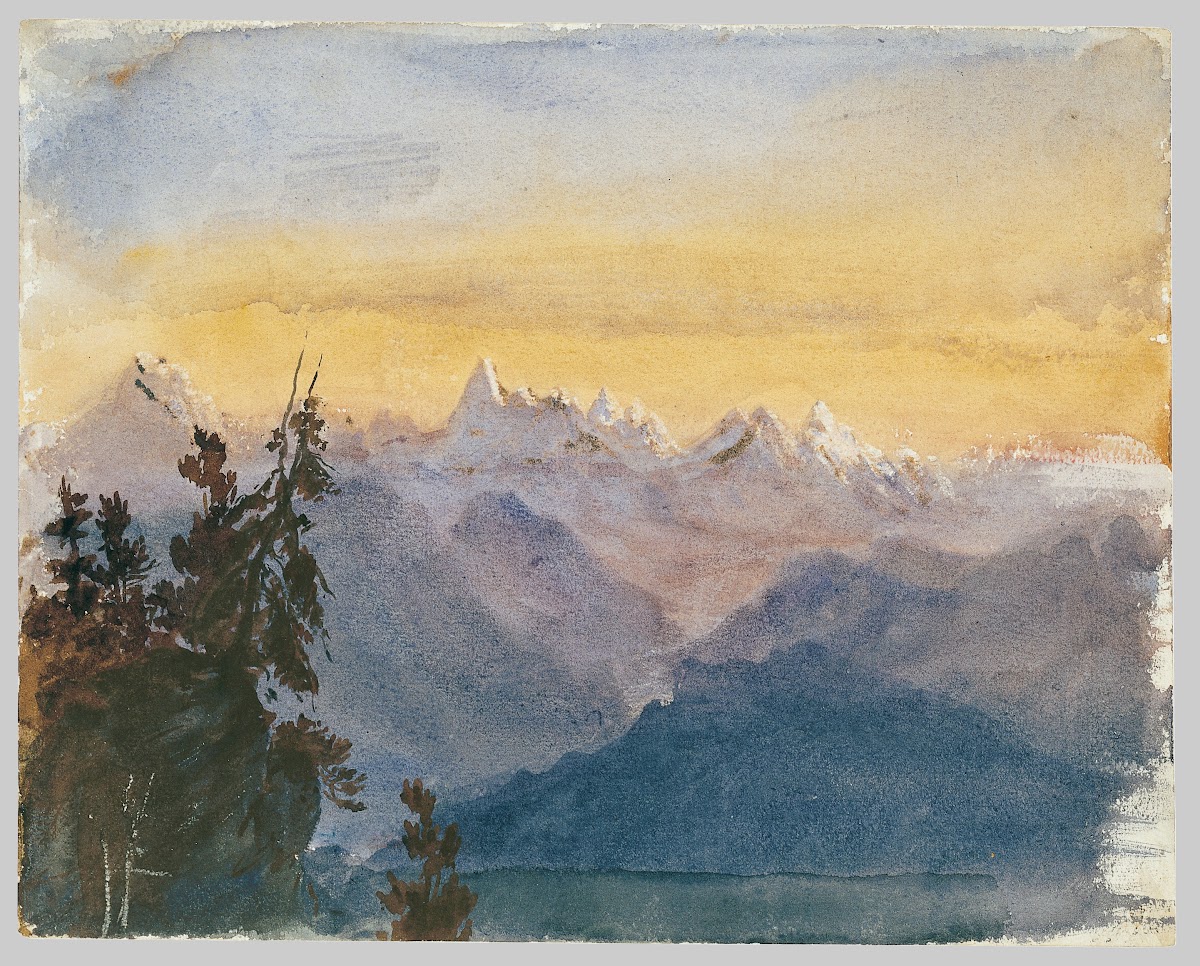 View from Mount Pilatus 1870