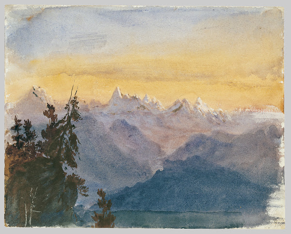 View from Mount Pilatus 1870