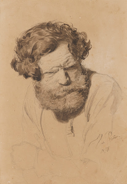 Portrait Of A Russian Peasant 1871