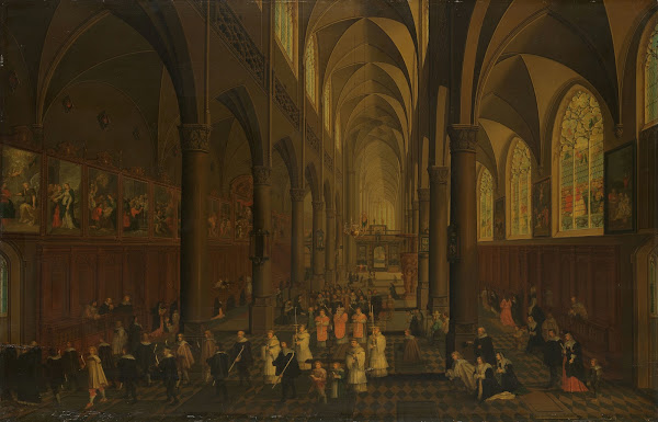 The Interior of the Dominican Church the Sint Pauluskerk Antwerp Looking East wi