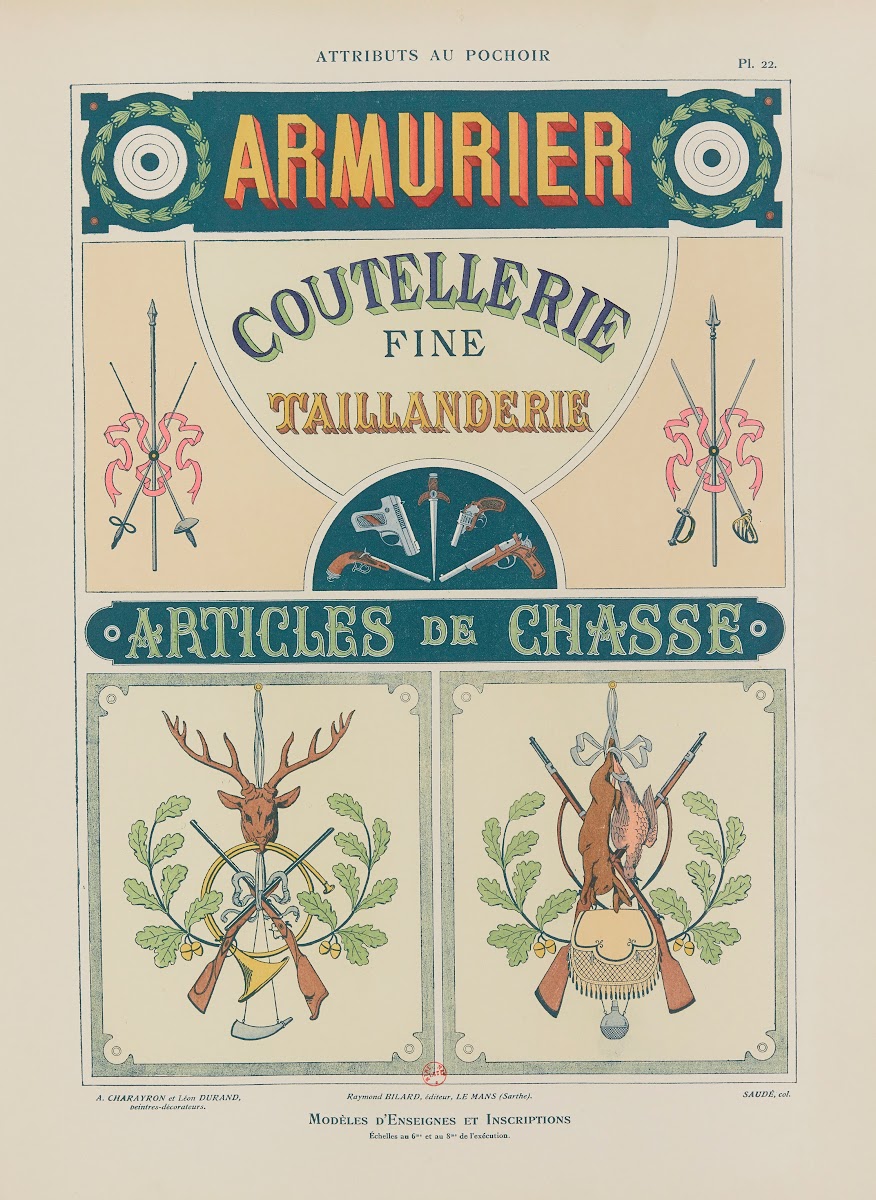 Attributs au pochoir Pl23 1914