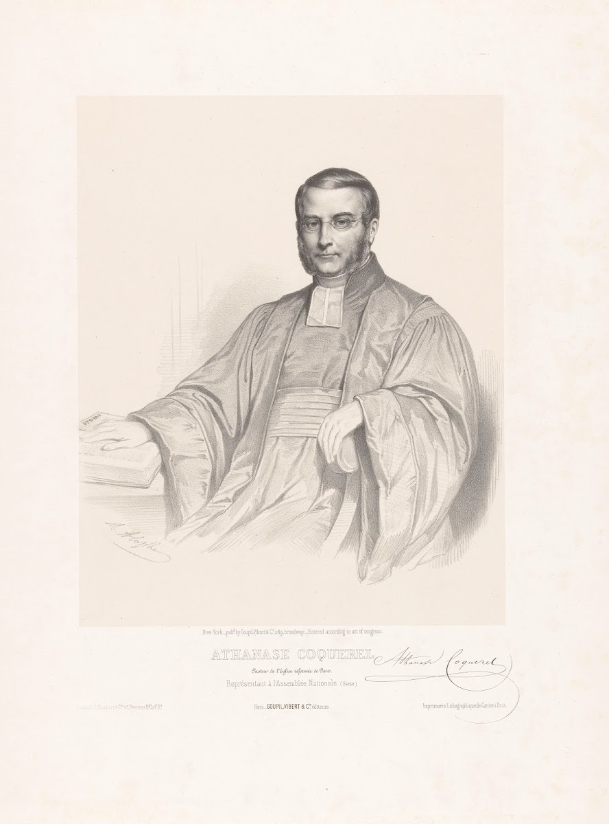 Athanase Coquerel Pasteur de lEglise réformée de Paris Représentant à lAssemblée