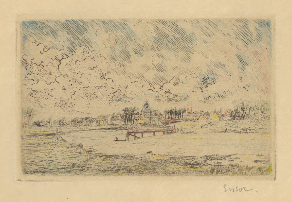 Zicht op Nieuwpoort 1888