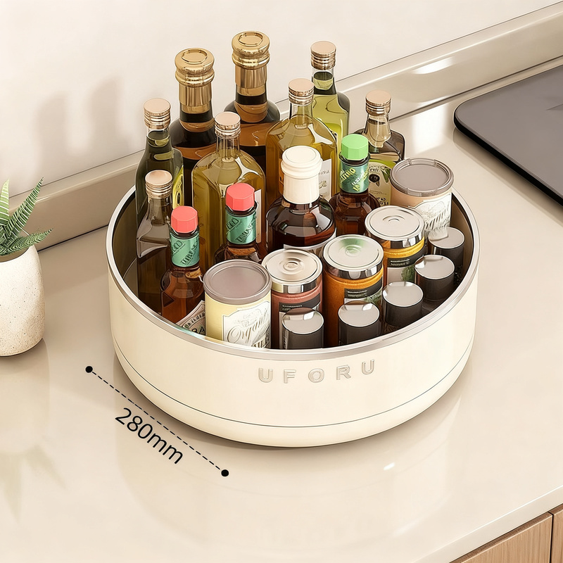 Rotating spice rack for the countertop
