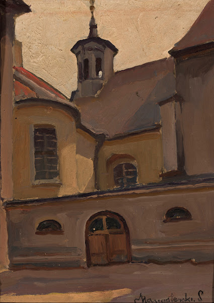Courtyard of the cathedral in Warsaw